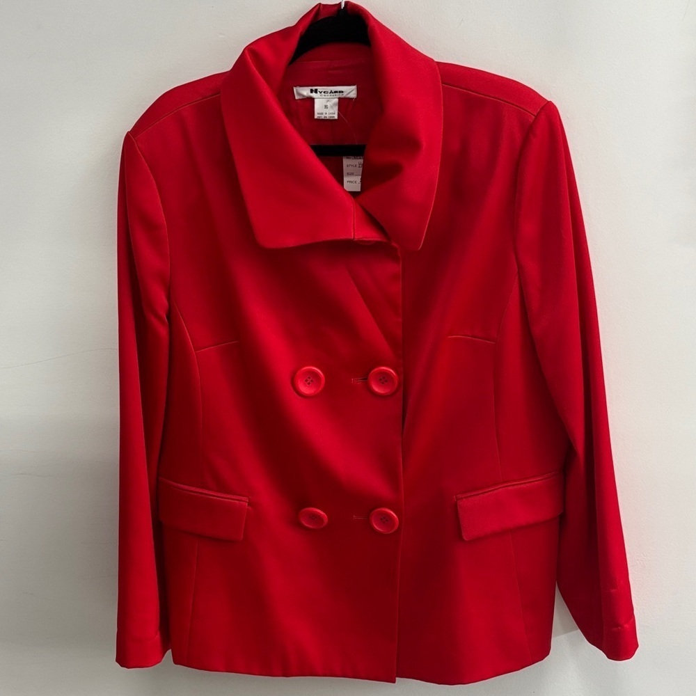 Elegant Red Double-Breasted NYGARD collection Pea Coat
